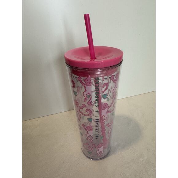 Starbucks x Roller Rabbit Pink Tumbler Limited Edition SOLD OUT - Picture 11 of 11